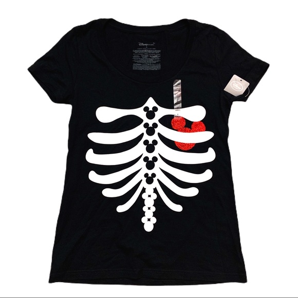 Disney Tops - DISNEY MICKEY MOUSE RIB CAGE SHIRT 🆕